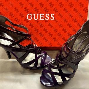 Guess- Purple Strappy Patent - Worn once on Carpet! 7M
